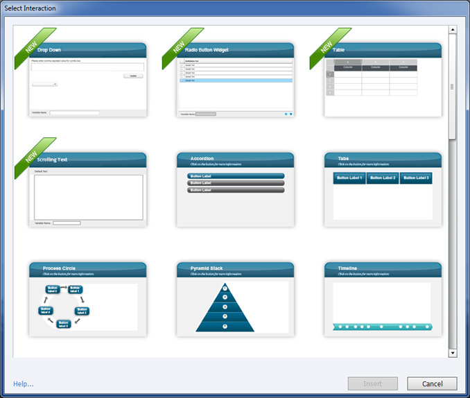 Captivate 7 Customizable Interactivities Screenshot