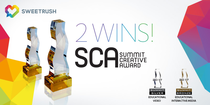 SweetRush won two Summit Creative Awards 2017