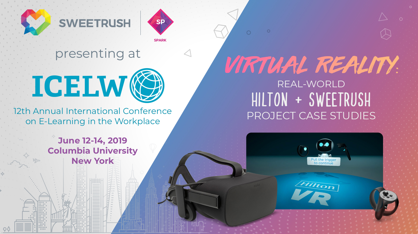 SweetRush to Present VR Case Studies with Hilton at eLearning Conference ICELW 2019