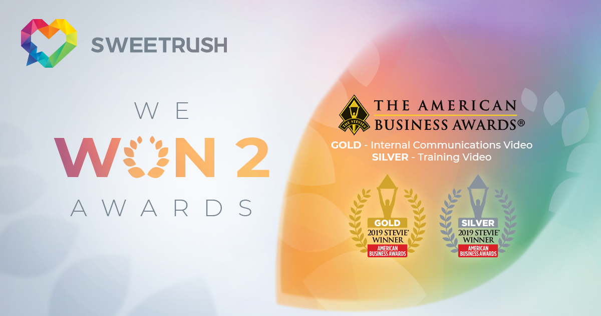 SweetRush Named a Stevie Award Winner in video categories