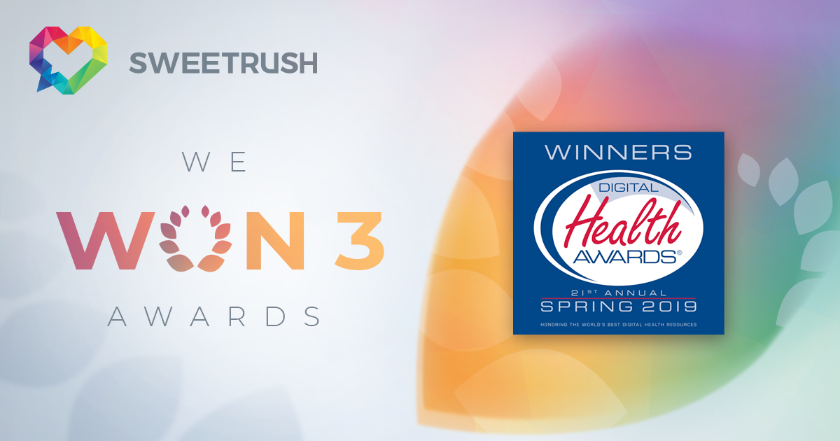 SweetRush won 3 Digital Health Awards