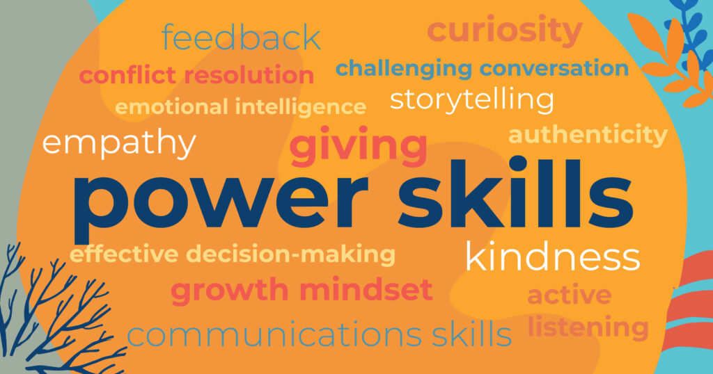 Word cloud power skills