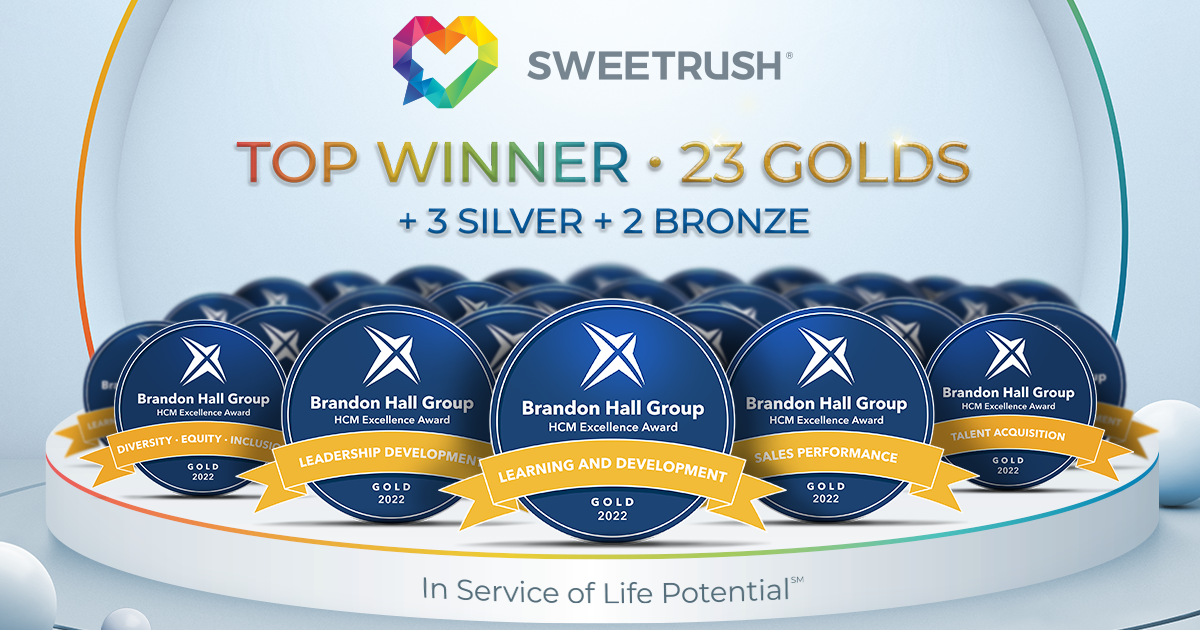 SweetRush wins 23 Golds at Brandon Hall Awards 2022