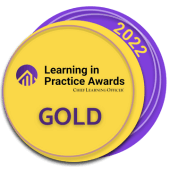 CLO badge 2022 (Learning In Practice Award 22)